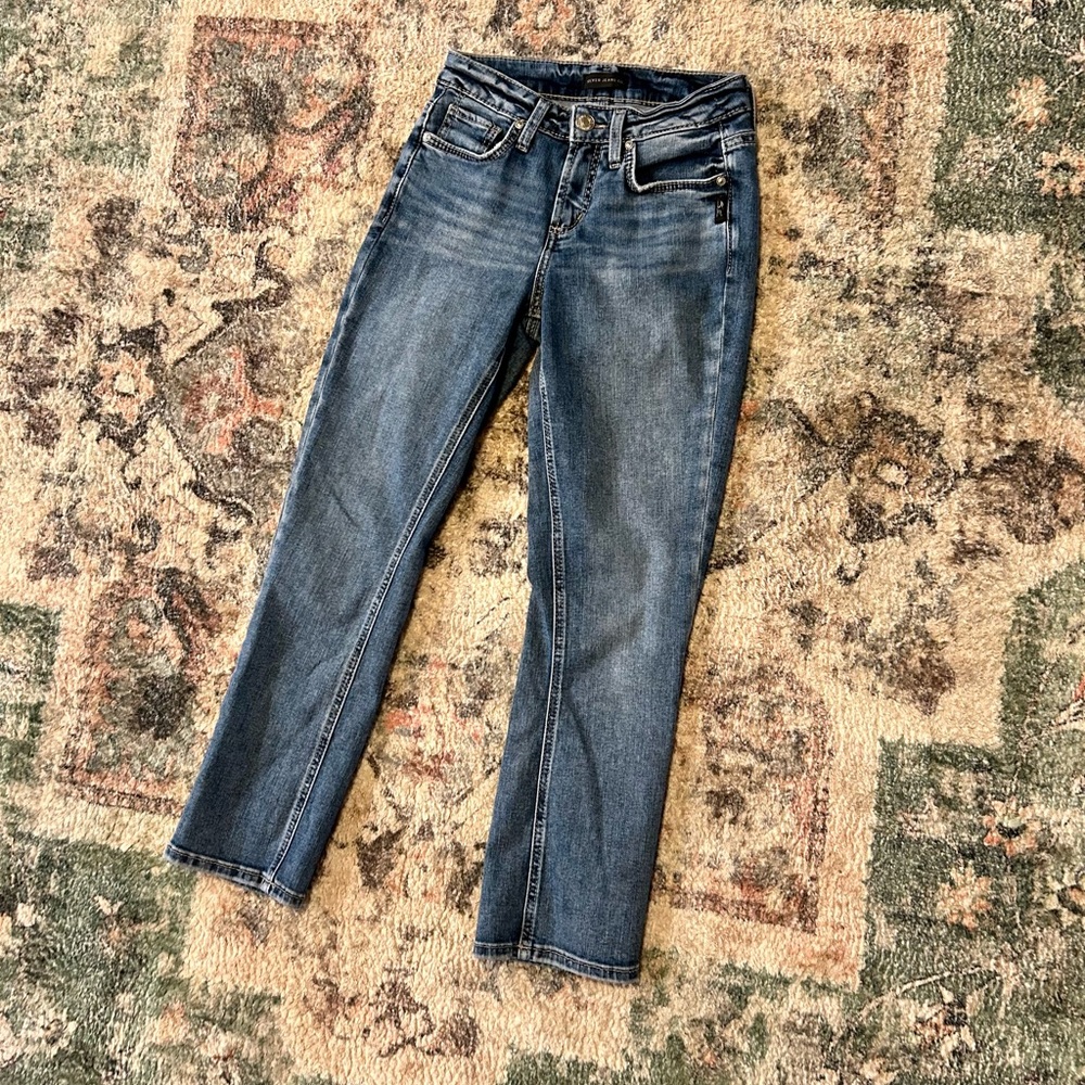Silver Suki Capri